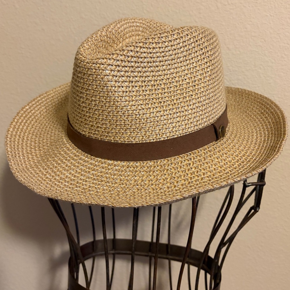NEW Walleroo Outback UNISEX Woven Dark Tan UPF 50+ Lightweight Packable Fedora